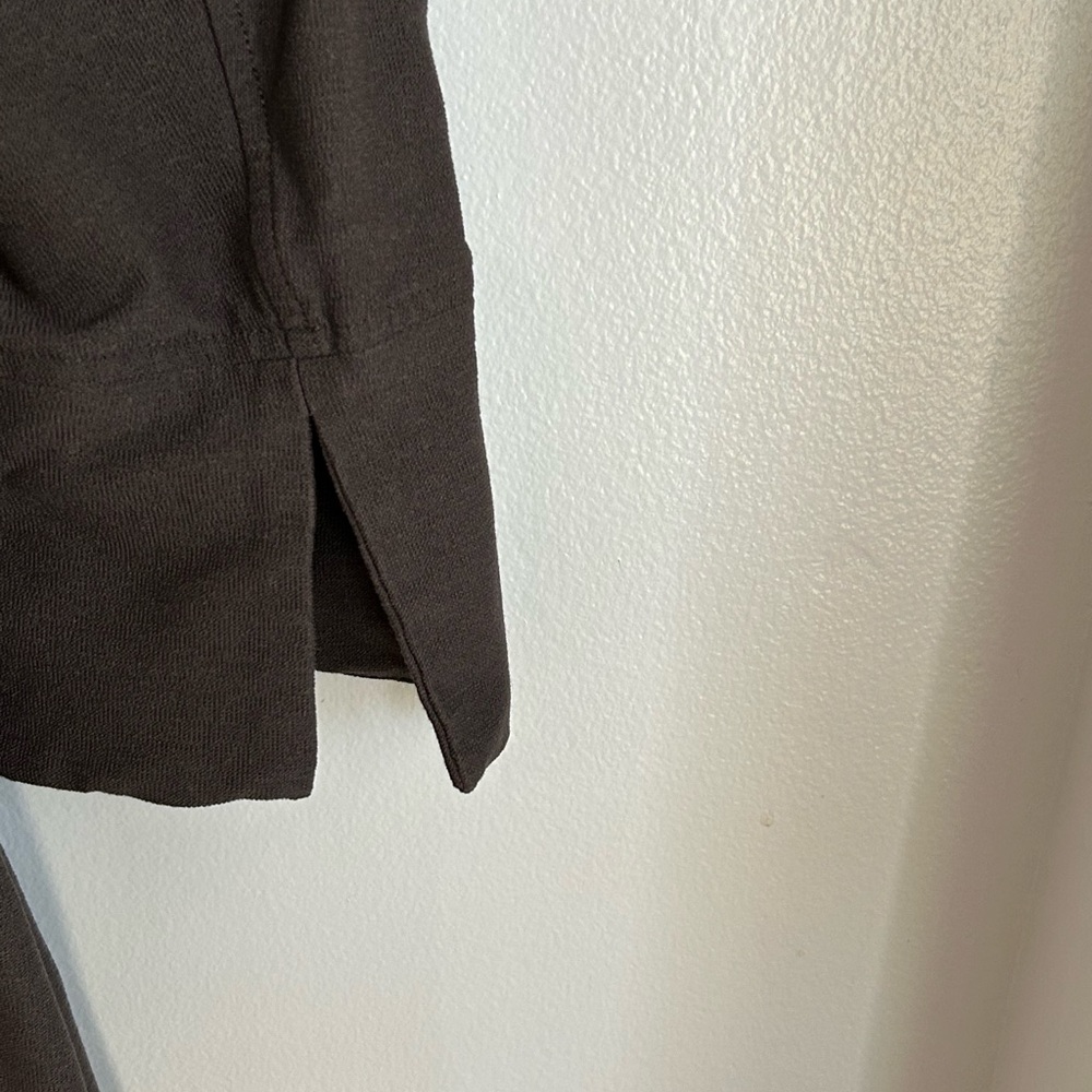 Eileen Fisher Brown Blazer Jacket Plus Size 1X Classic Career Office Casual - Picture 4 of 6
